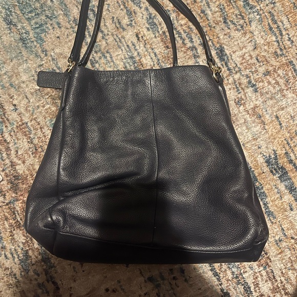 Coach Elegant Navy Leather pocketbook - Picture 3 of 13